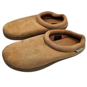 Tempurpedic Womens Sz 10 Classic Slip On Slippers Beige